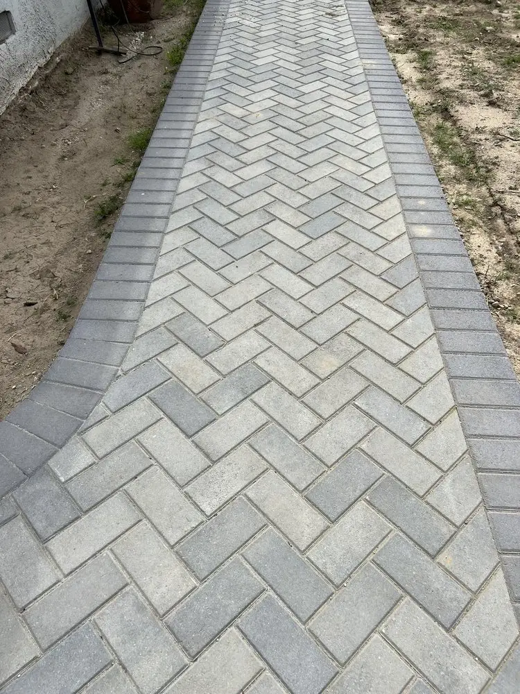 Precision paver walkway