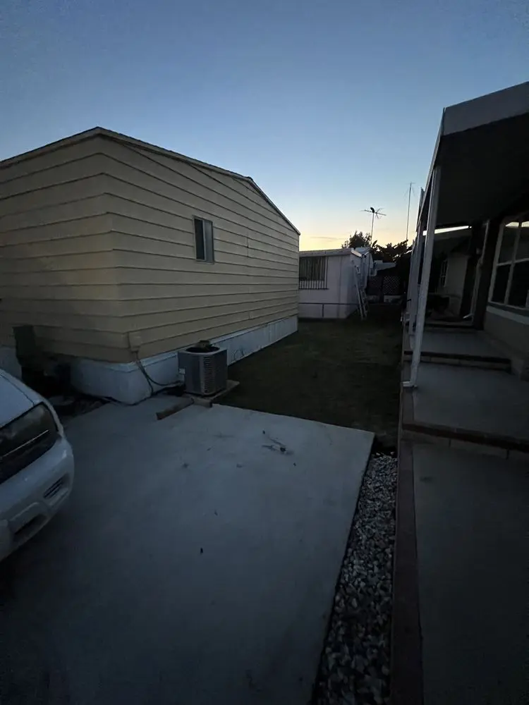Side-yard concrete upgrade