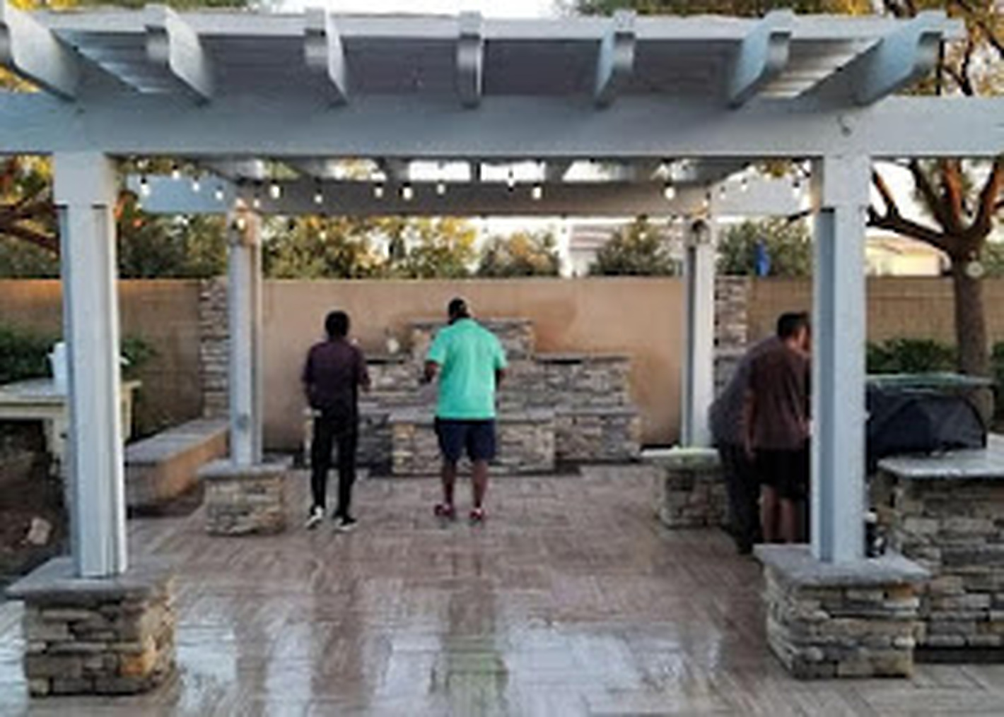 Outdoor patio and masonry