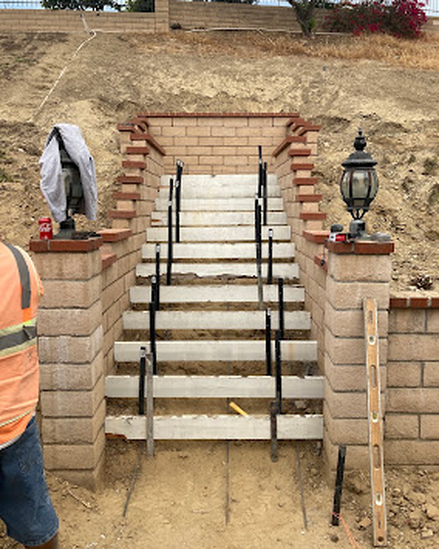 Concrete stairs